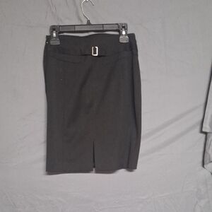 Express Classic Black Pencil Skirt with Belt